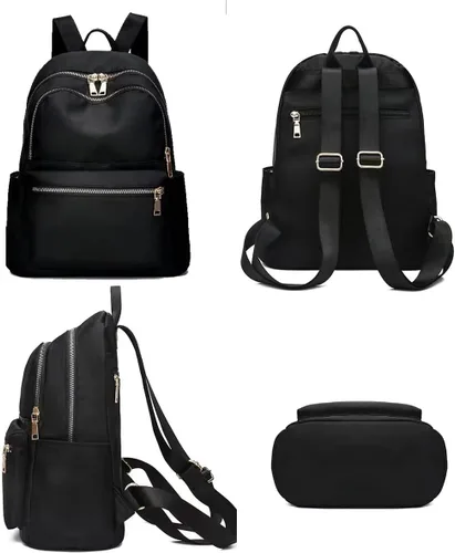 Vista 4 de go-done Mochila para mujer, Negro1, Moda