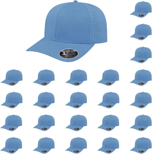 Vista 56 de Cap America i8533 Flexfit 110 Gorra Snapback Perforada de Rendimiento de Perfil Medio de 6 Paneles con Protección UV y Snapback Ajustable