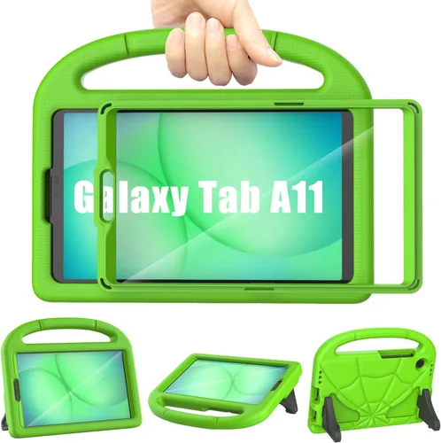 Vista 13 de Funda infantil para Samsung Galaxy Tab A11 /A9 de 8.7 pulgadas versión 2025/2023, ligera, a prueba de golpes, apta para niños, con protector