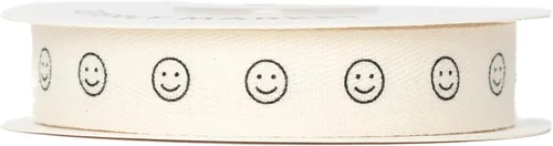 Vista 17 de Cinta de algodón en espiga personalizada, cinta de regalo natural de 5/8 pulgadas con frase impresa Best Day, 10 yardas