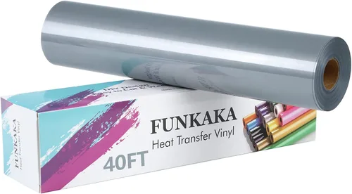 Vista 18 de FUNKAKA Paquete de vinilo HTV de transferencia de calor con purpurina, 12 rollos de vinilo para planchar de 12 pulgadas x 3 pies para camisetas, 12