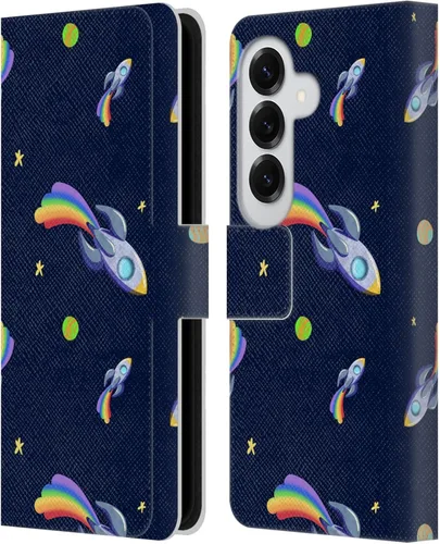 Vista 232 de Head Case Designs Officially Licensed Carla Morrow Colorful Space Dice Patterns Leather Wallet Case Compatible with Samsung Galaxy A07 4G