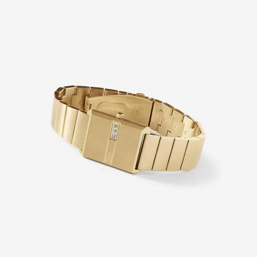 Vista 2 de Breda Reloj de pulsera de oro y metal Pulse para hombre 1024in Oro Movimiento de cuarzo