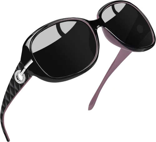 Vista 53 de Joopin Oversized Rectangle Sunglasses UV400 Protection Shades for Women Negro