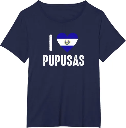 Vista 17 de Camiseta I Love Pupusa from El Salvador