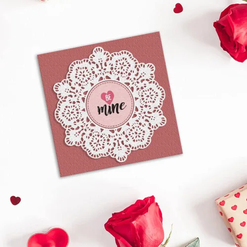 Vista 3 de Troqueles de corte con marco de flores huecas para hacer tarjetas y decoraciones de álbumes de fotos, troqueles de encaje floral, plantillas