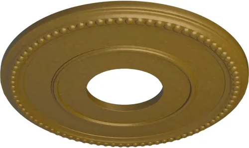 Vista 2 de Ekena Millwork Bradford Medallón de techo, Oro Pintado a mano dorado