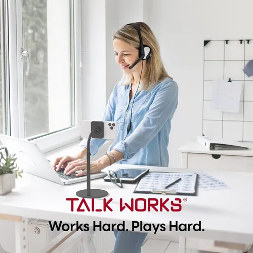 Vista 6 de TALK WORKS - Soporte magnético de escritorio compatible con iPhone 15/15 Pro/15 Pro Max, 14/14 Plus/14 Pro/14 Pro Max, 13/13 Mini/13 Pro/13 Pro Max