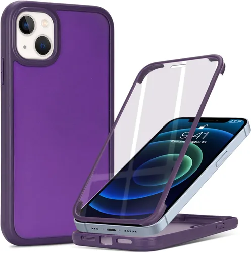 Vista 8 de Funda para iPhone 12 mini con protector de pantalla, color negro