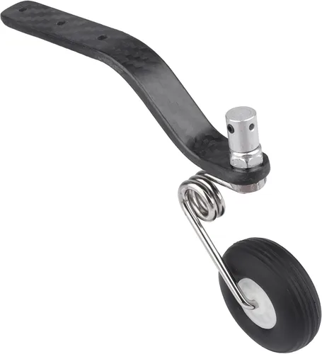Vista 4 de 50cc Nitro Great Plane Landing Gear Carbon Tail Wheel Assembly 1.5 pulgadas Rubber Tire Kit RC Airplane Piezas de repuesto