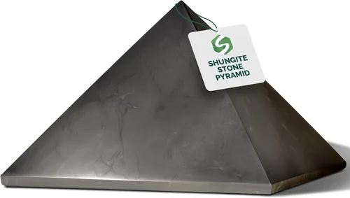 Vista 23 de Shungite World Auténtica pirámide de shungita pulida de 1.18 pulgadas / 1.18 pulgadas, cristal curativo natural de chakras, pirámide negra real