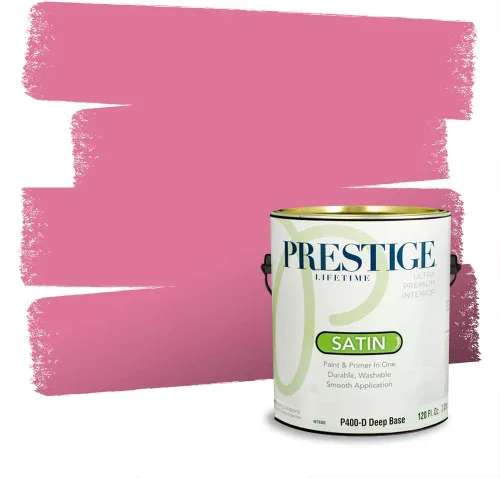 Vista 286 de Prestige Paints Pintura exterior e imprimación en uno, 1 galón, plano, coincidencia comparable de Valspar* Amber Rose*