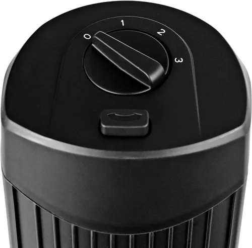 Vista 9 de COSTWAY Ventilador de torre, ventilador de torre oscilante de 28 pulgadas, enfriamiento silencioso para toda la habitación, 3 velocidades, 3 modos
