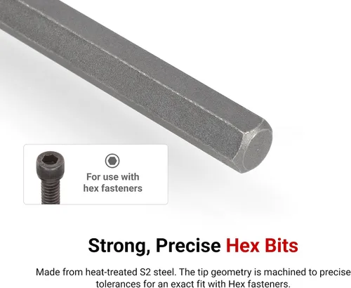 Vista 2 de TEKTON Dado de Broca Hexagonal de 3/8 Pulgadas de Impulso x 1/4 Pulgadas de Largo SHB12406