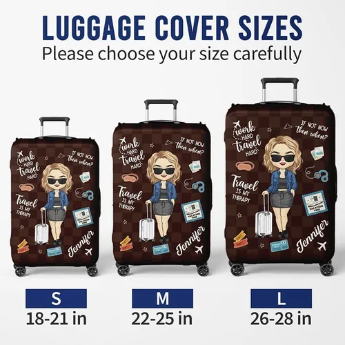 Vista 5 de Pawfect House Esenciales de viaje para mujeres, fundas de equipaje para maleta, funda de maleta, regalos de viaje para mujeres, imprescindibles