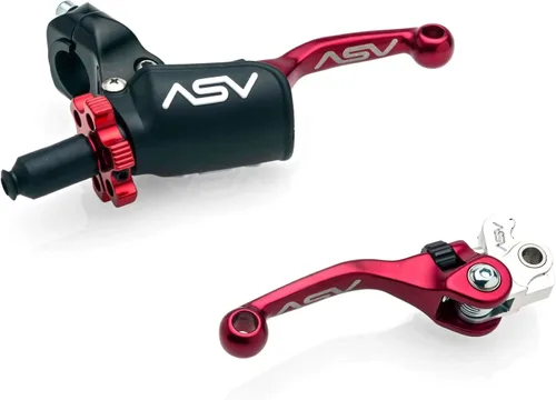 Vista 5 de ASV Invenciones Indestructible F4 Palanca de embrague y freno para todo terreno con percha PRO # BC F41306PX - Shorty Negro