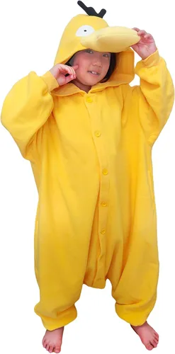 Vista 2 de SAZAC Kigurumi - Pokemon - Psyduck - Mono de Halloween - Talla para niños (5-9 años)