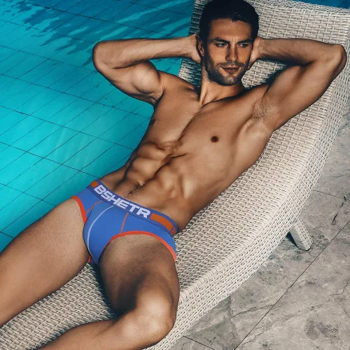 Vista 3 de Calzoncillos de algodón para hombre, de baja altura, multicolor, suave, paquete de 5