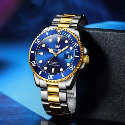 Vista 3 de OLEVS Reloj mecánico para hombre ahueca hacia fuera impermeable reloj de cuerda automático para hombres