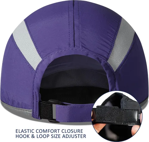 Vista 3 de GADIEMKENSD Sombrero reflectante plegable para exteriores, diseño sin estructura, protección solar UPF 50+, sombreros deportivos para mujeres