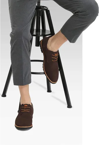 Vista 5 de Zapatos de vestir, zapatos Oxfords para hombre, zapatos de boda para hombre, cómodos zapatos de gamuza azul marrón