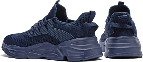 Vista 5 de Zapatos deportivos para caminar para hombre, ligeros, transpirables, informales, suela suave, cómodos, para el trabajo, gimnasio, entrenamiento