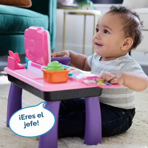 Vista 11 de VTech Little CEO Learning Desk Toddler Activity Center, Pink