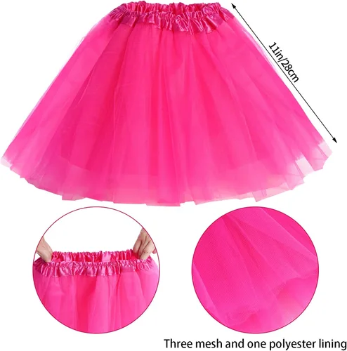 Vista 2 de Accesorios de disfraces 6 en 1 para niños trajes y vestidos elegantes de los años 1970 y 1980 para fiestas de cosplay o fiestas temáticas para niñas