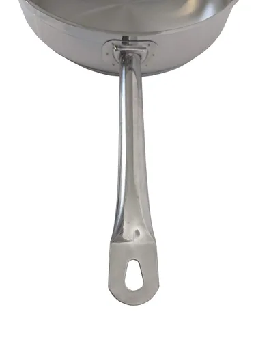 Vista 5 de Update International Sartén de acero inoxidable listo para inducción de 10 pulgadas con cubierta