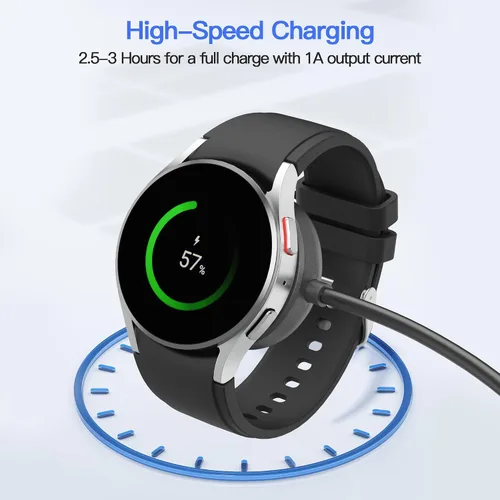 Vista 6 de AWINNER Cable USB C compatible con Samsung Galaxy Watch Charger (1 unidad)
