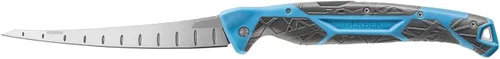 Vista 10 de Gerber Controlador de engranajes, cuchillo de filete de agua salada para pesca, cuchillo de pesca resistente, equipo de pesca premium, 6 pulgadas