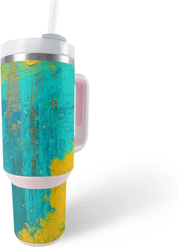 Vista 32 de MightySkins Skin - Vaso de vinilo compatible con Stanley The Quencher H2.0 FlowState de 40 onzas, diversión de los años 90, protectora, duradera