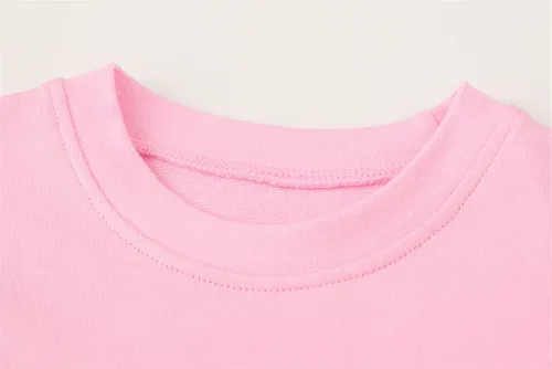 Vista 3 de HILEELANG Sudaderas con capucha de manga larga para niña pequeña, de algodón, con gráficos, casual, forro polar, para el sudor