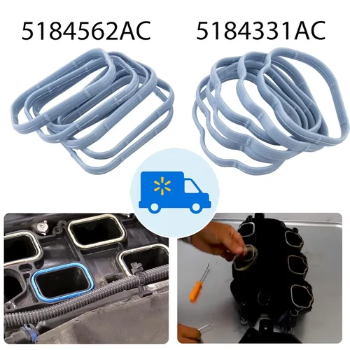 Vista 7 de Juntas colector de admisión Juntas inferior y superior Plenum Compatible con Dodge Chrysler Jeep Ram 3.6L 184562A 5184331AC #MS97204 MS97205 12pcs