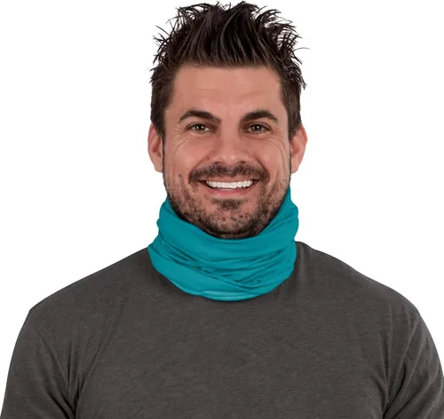 Vista 4 de FOCO NFL unisex-adult Nfl Team Logo Neck Gaiter Multiuse Mini impresión del color del equipo.