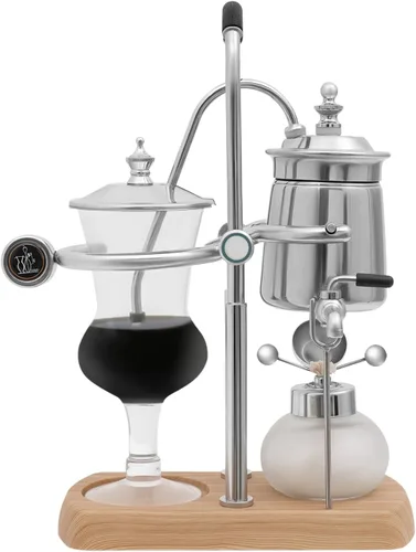 Vista 8 de Belga Royal Coffee Machine Set Balance Syphon Sifon Cafetera Gold Sifon Brewer 15oz 13.5 fl oz Dorado
