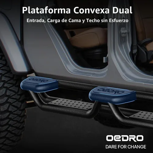 Vista 3 de OEDRO Estribos compatibles con Jeep Gladiator JT de 4 puertas 2020-2026
