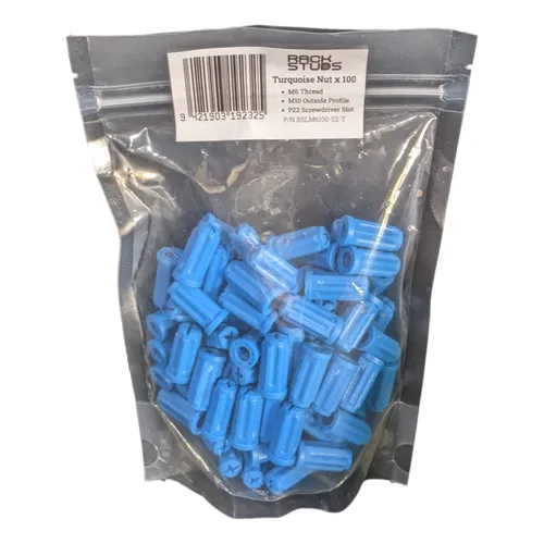 Vista 8 de Rackstud M6 Nut - Paquete de 100 tuercas de repuesto para tuercas de jaula tradicionales, se adapta a todas las series II, incluyendo nuevo dúo Negro
