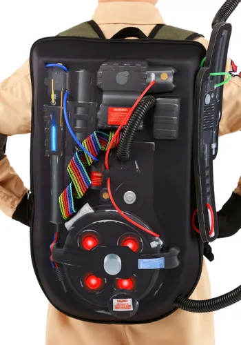 Vista 2 de Mochila de protones con varita para cosplay de Ghostbusters para niños Multicolor