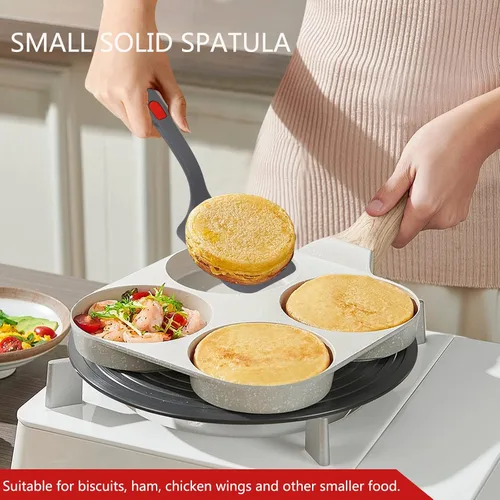 Vista 4 de Juego de espátulas de silicona flexible para utensilios de cocina antiadherentes, silicona de goma, sin BPA, resistente al calor, resistente