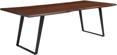 Vista 14 de Modway EEI-6067-BLK-NAT Viggo - Mesa de comedor de madera de acacia, madera de acacia, 60 pulgadas, color negro natural