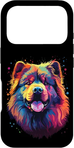 Vista 30 de Watercolour Colourful Dog Chow Chow Case for iPhone 16