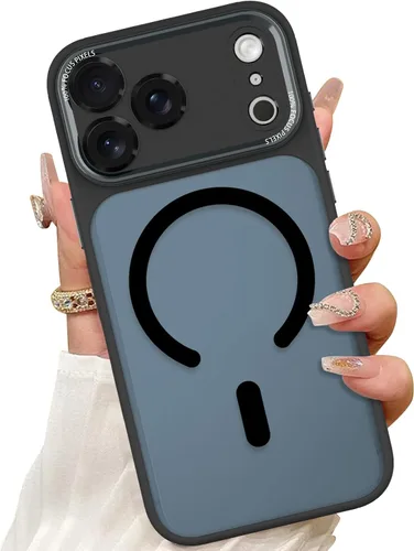 Vista 2 de ZIYE - Funda magnética para iPhone 13 Pro Max de 6.7 pulgadas, color negro Compatible with MagSafe, Soft TPU, Clear, Full Camera Lens Protection