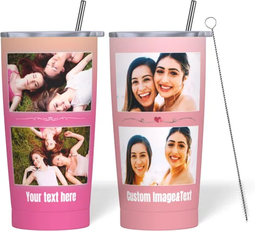 Vista 16 de Vaso personalizado personalizado con foto texto imagen regalo en el día del padre, cumpleaños para papá, marido, abuelo, taza de café aislada