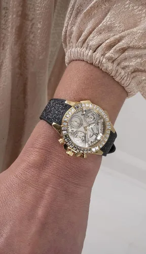 Vista 7 de GUESS 36mm Stainless Steel Watch with Baguette Crystals