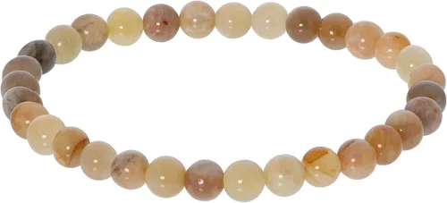 Vista 694 de Gem Avenue Handmade Round Bead Stretch Bracelet Unisex Natural Stone Beaded Jewelry for Men & Women, Elastic Wristband for Daily Wear