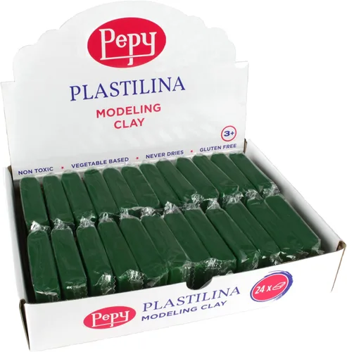 Vista 13 de Pepy Plastilina - Arcilla de modelado reutilizable y que no se seca; juego de 24 barras, 1.4 onzas cada una, perfecta para proyectos de arte y Negro