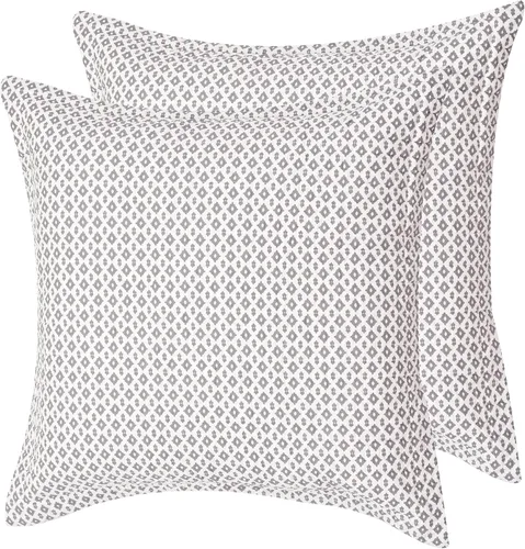 Vista 6 de Levtex Home - Nacala - Almohada Decorativa (18X18in) - Mini Medallones - Gris Topo, Gris y Blanco