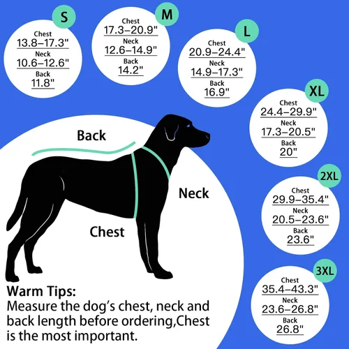 Vista 6 de MIGOHI - Abrigo de invierno cálido para perros - Chaqueta de invierno para perro, chaleco reflectante con forro polar, resistente al viento