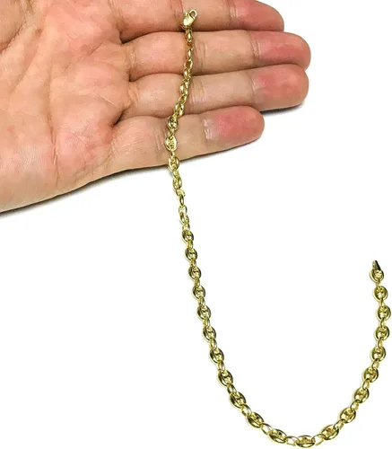 Vista 4 de Pulsera para hombre de oro amarillo de 14 quilates 0185in 10 pulgadas
